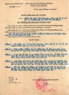 Các quyết định, cấp phép